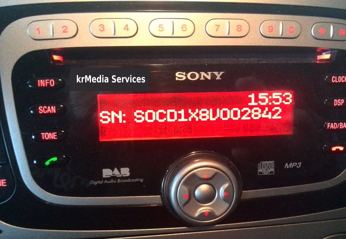 V Sony Radio Code
